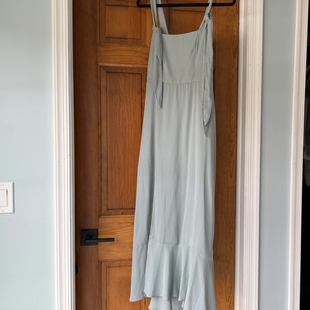 Show Me Your Mumu Slate Blue Sleeveless Dress - Claire Midi - Picture 1 of 5